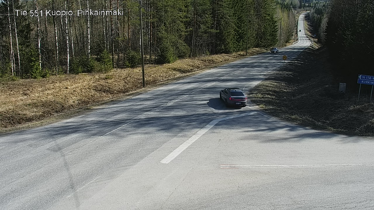 Weather Camera Image Road 551 Kuopio, Pihkainmäki, Kuopio, Pohjois-Savo