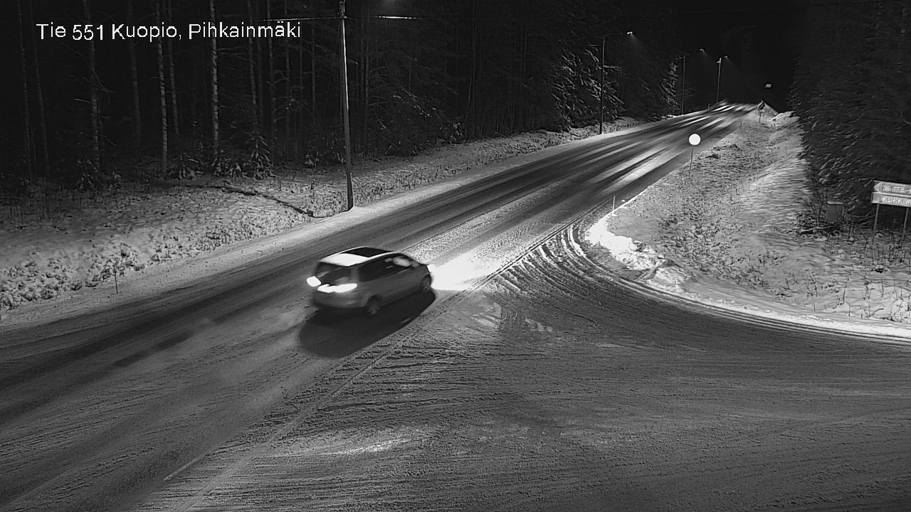Weather Camera Image Road 551 Kuopio, Pihkainmäki, Kuopio, Pohjois-Savo