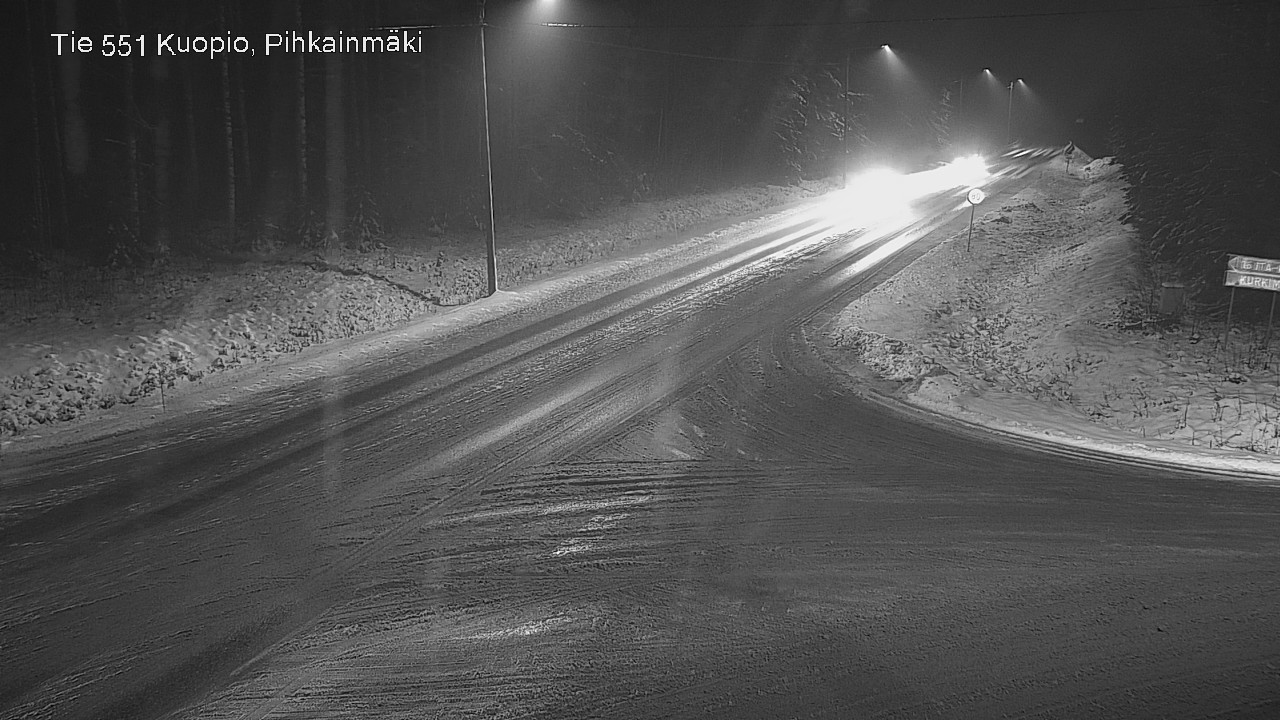 Weather Camera Image Road 551 Kuopio, Pihkainmäki, Kuopio, Pohjois-Savo