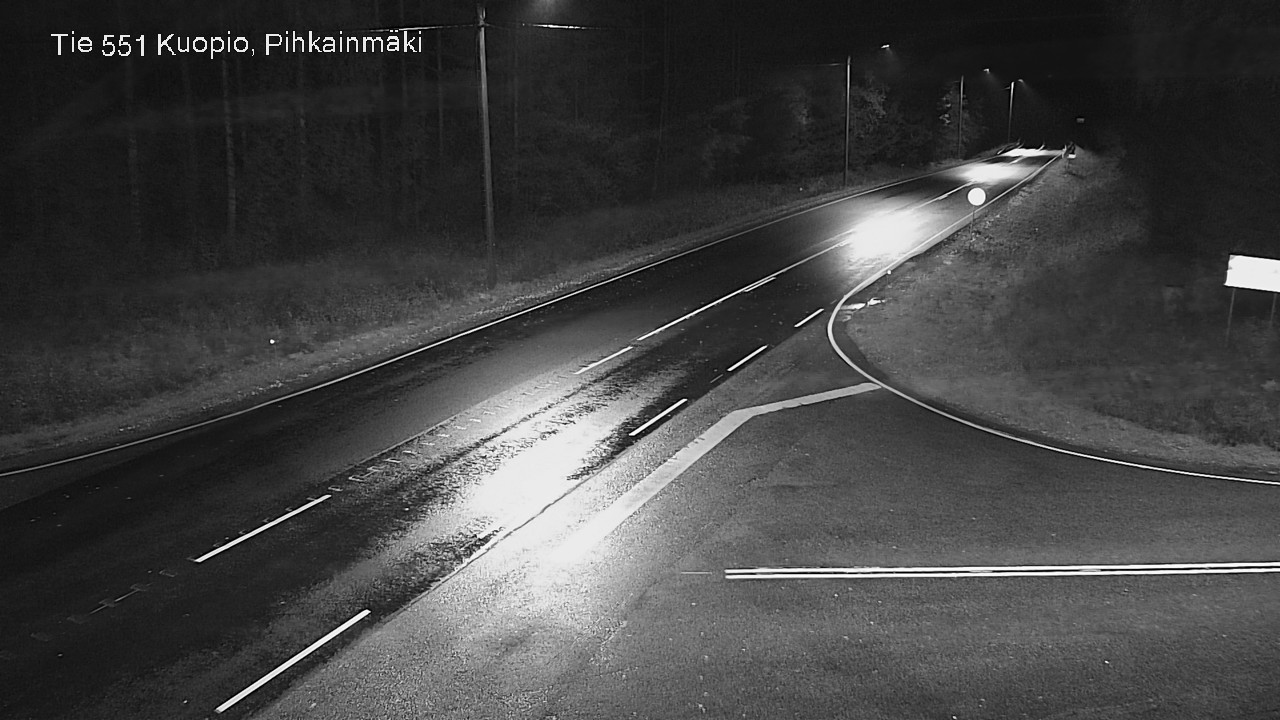 Weather Camera Image Road 551 Kuopio, Pihkainmäki, Kuopio, Pohjois-Savo