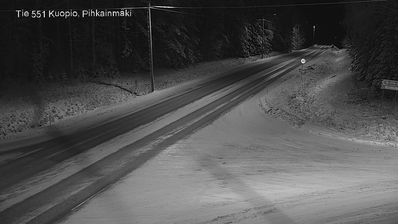 Kelikamerat Kuva Tie 551 Kuopio, Pihkainmäki, Kuopio, Pohjois-Savo