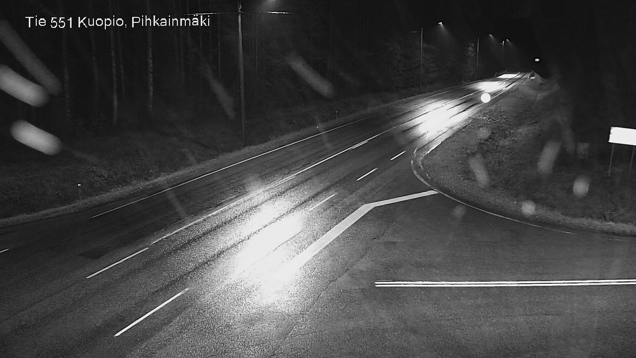 Weather Camera Image Road 551 Kuopio, Pihkainmäki, Kuopio, Pohjois-Savo