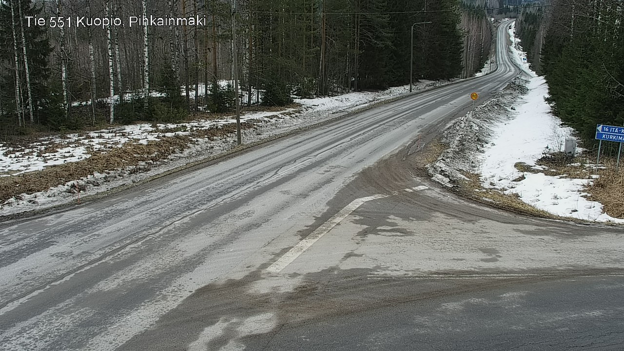 Kelikamerat Kuva Tie 551 Kuopio, Pihkainmäki, Kuopio, Pohjois-Savo