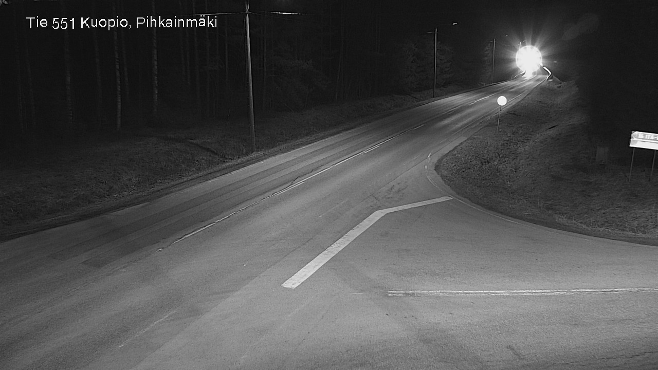 Weather Camera Image Väg 551 Kuopio, Pihkainmäki, Kuopio, Pohjois-Savo