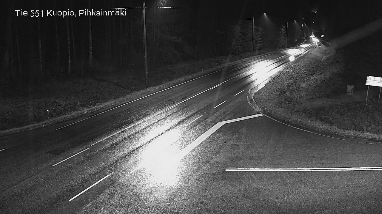 Weather Camera Image Väg 551 Kuopio, Pihkainmäki, Kuopio, Pohjois-Savo