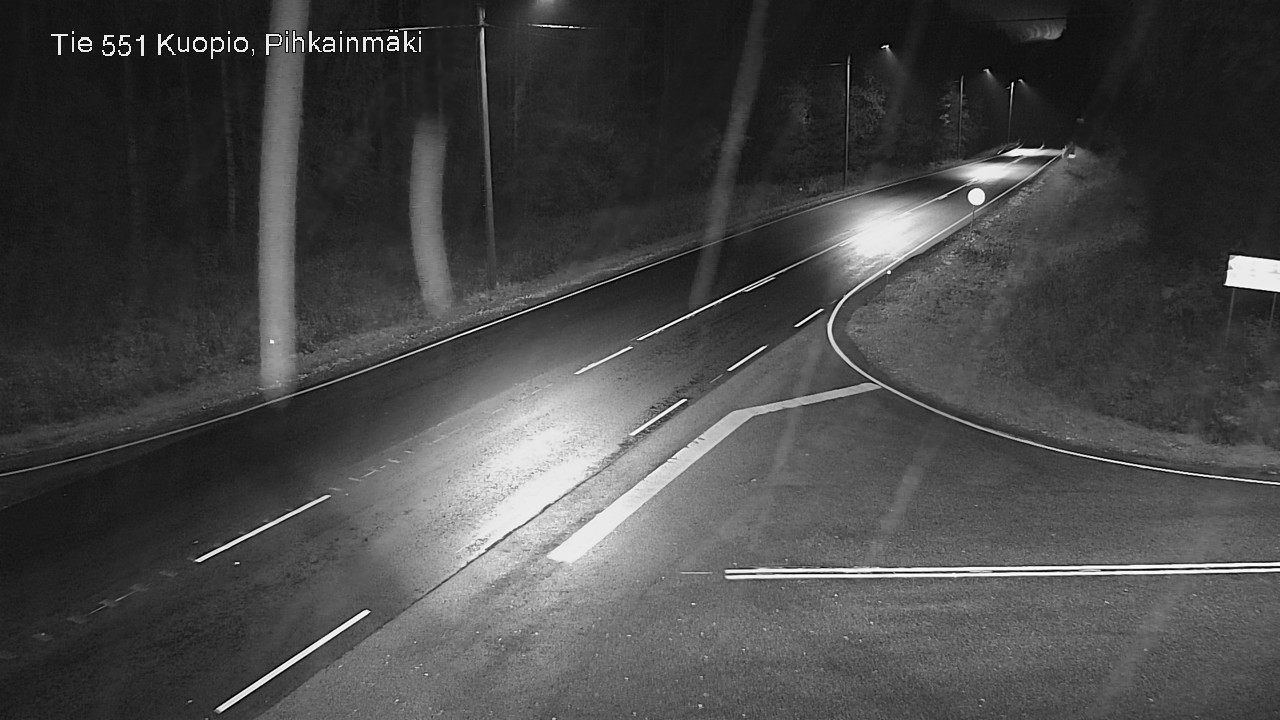 Weather Camera Image Road 551 Kuopio, Pihkainmäki, Kuopio, Pohjois-Savo
