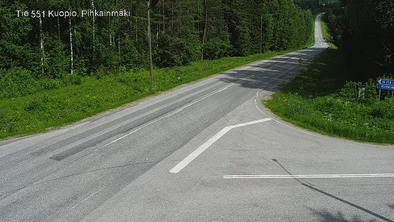 Kelikamerat Kuva Tie 551 Kuopio, Pihkainmäki, Kuopio, Pohjois-Savo