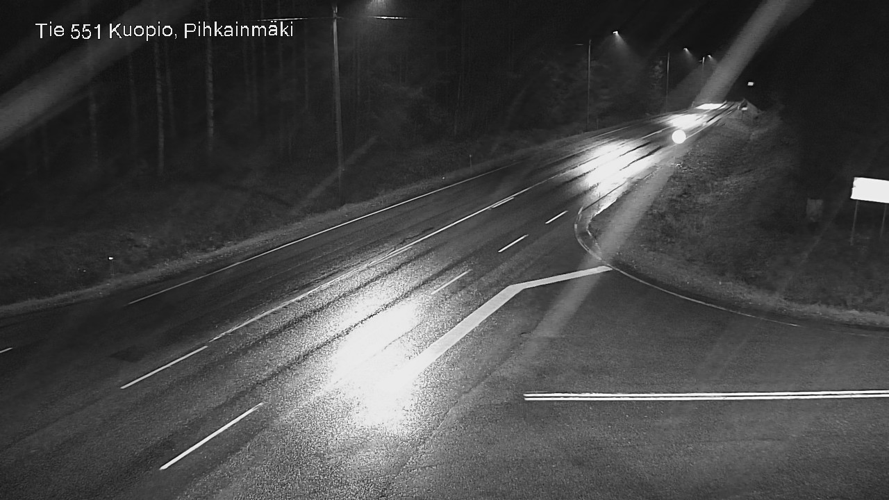 Weather Camera Image Road 551 Kuopio, Pihkainmäki, Kuopio, Pohjois-Savo
