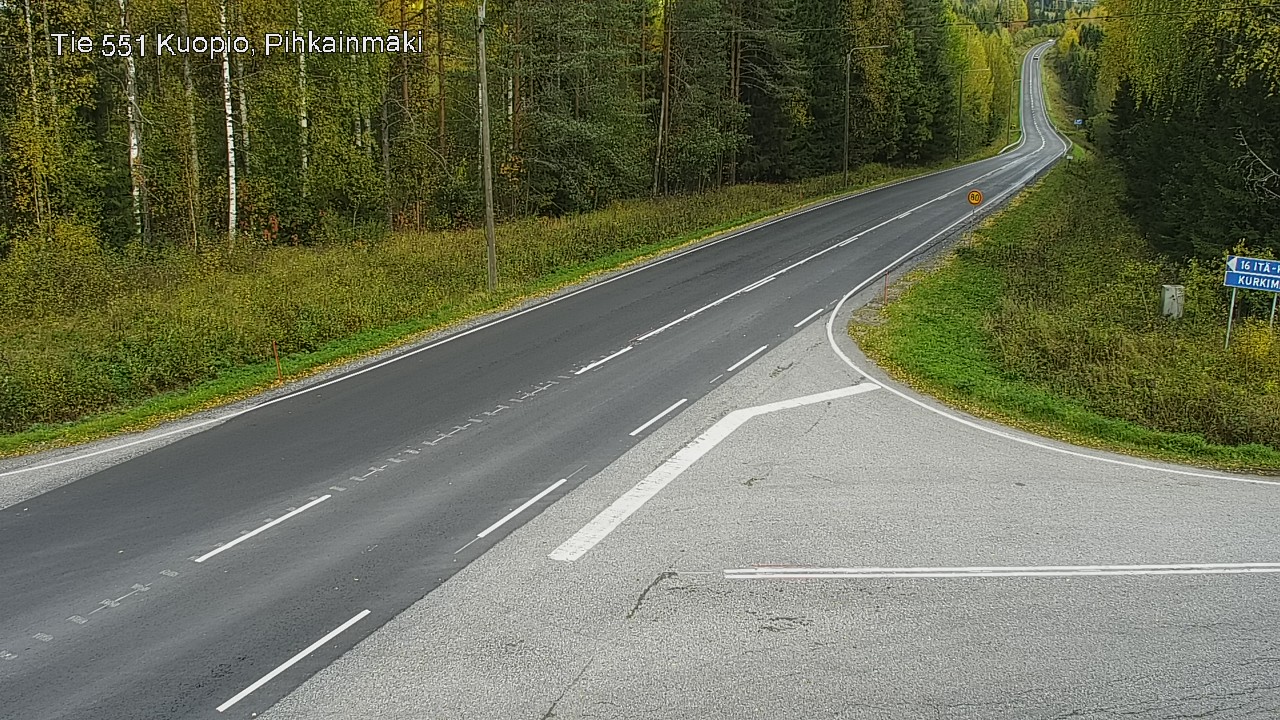 Kelikamerat Kuva Tie 551 Kuopio, Pihkainmäki, Kuopio, Pohjois-Savo