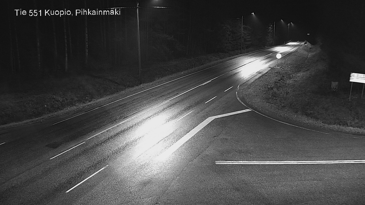 Weather Camera Image Road 551 Kuopio, Pihkainmäki, Kuopio, Pohjois-Savo