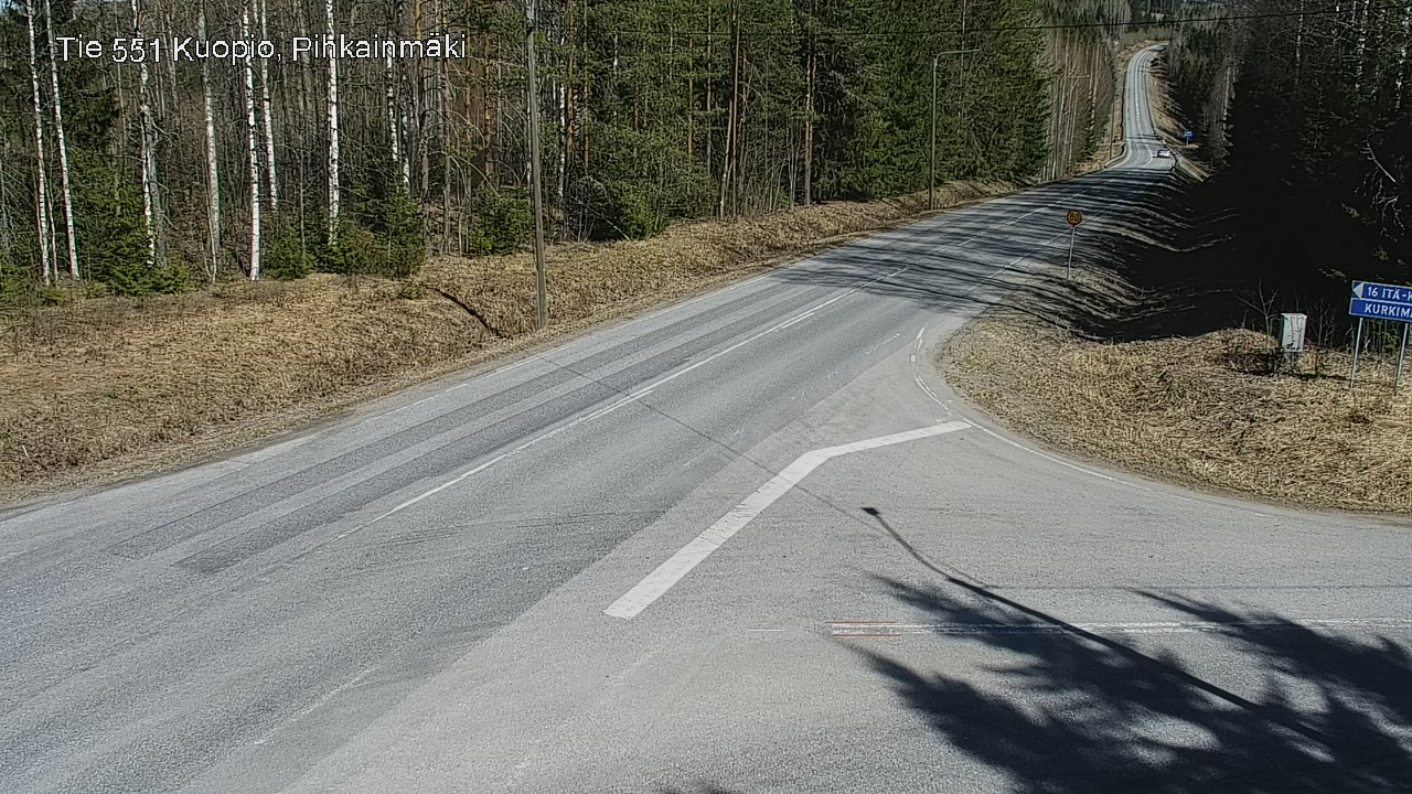 Weather Camera Image Väg 551 Kuopio, Pihkainmäki, Kuopio, Pohjois-Savo