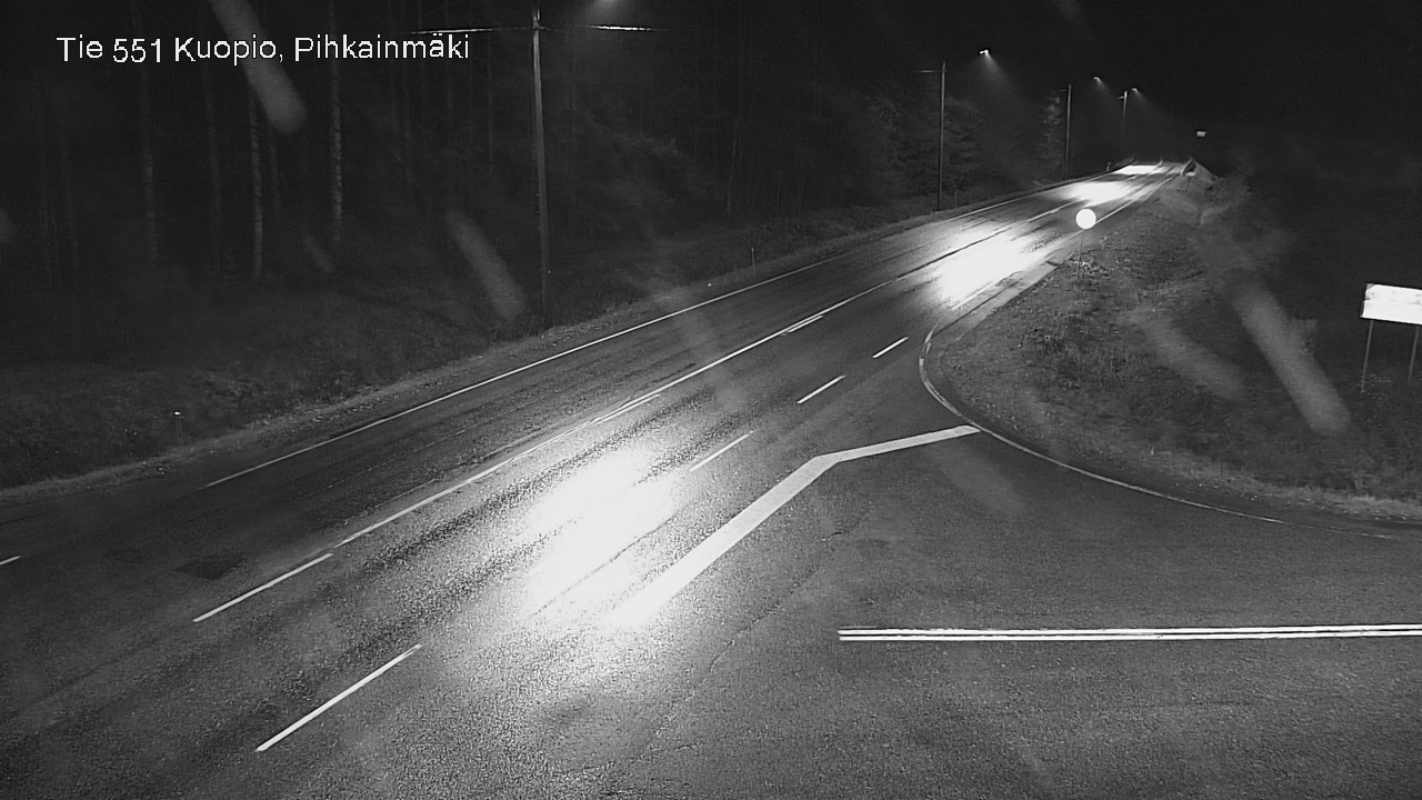 Weather Camera Image Road 551 Kuopio, Pihkainmäki, Kuopio, Pohjois-Savo