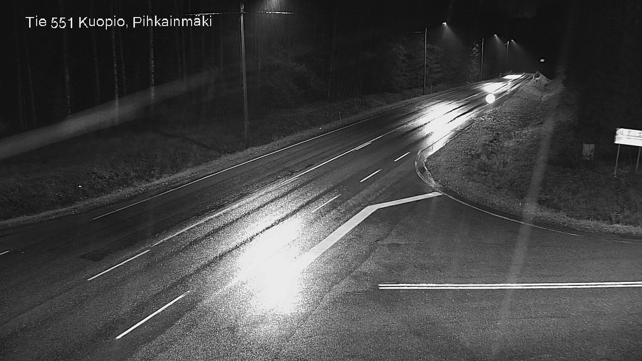 Weather Camera Image Väg 551 Kuopio, Pihkainmäki, Kuopio, Pohjois-Savo
