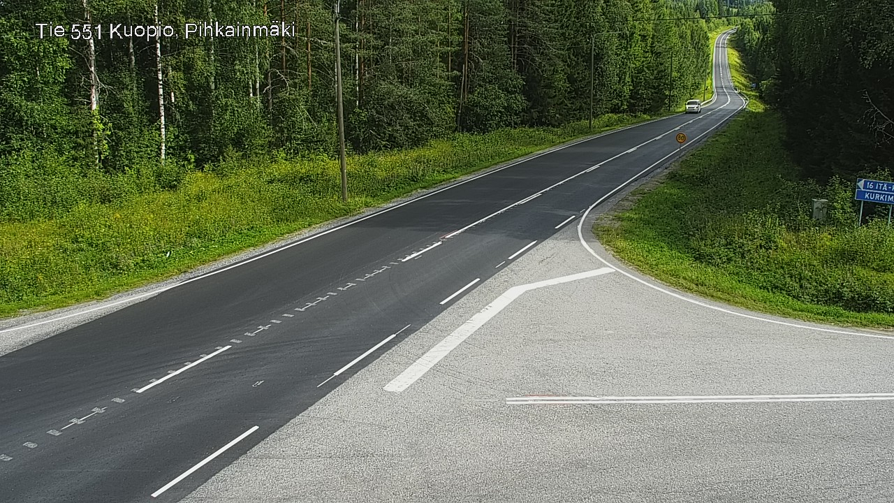 Kelikamerat Kuva Tie 551 Kuopio, Pihkainmäki, Kuopio, Pohjois-Savo