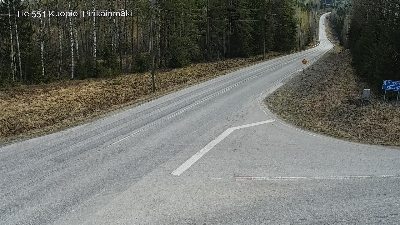 Kelikamerat Kuva Tie 551 Kuopio, Pihkainmäki, Kuopio, Pohjois-Savo