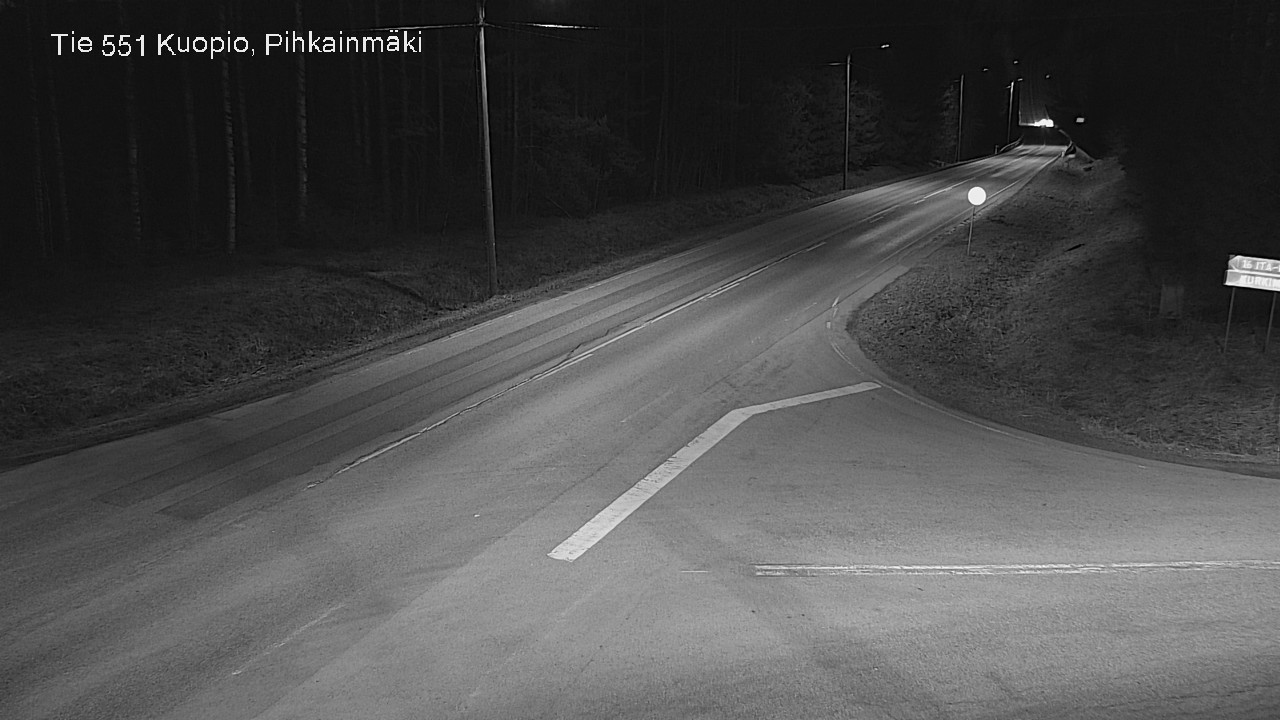 Weather Camera Image Väg 551 Kuopio, Pihkainmäki, Kuopio, Pohjois-Savo