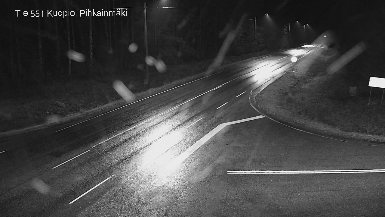 Weather Camera Image Road 551 Kuopio, Pihkainmäki, Kuopio, Pohjois-Savo