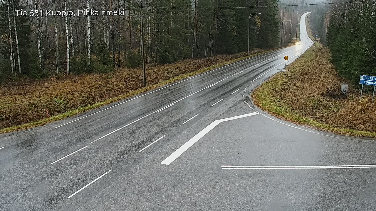 Weather Camera Image Väg 551 Kuopio, Pihkainmäki, Kuopio, Pohjois-Savo