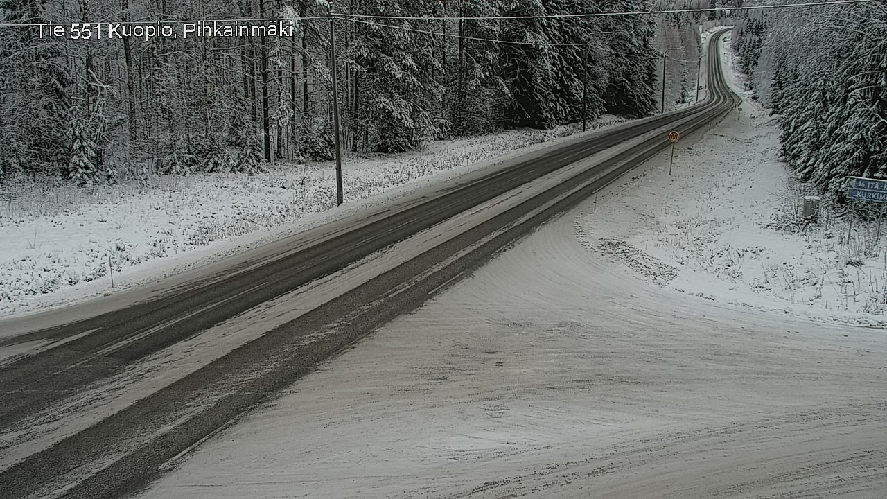 Kelikamerat Kuva Tie 551 Kuopio, Pihkainmäki, Kuopio, Pohjois-Savo