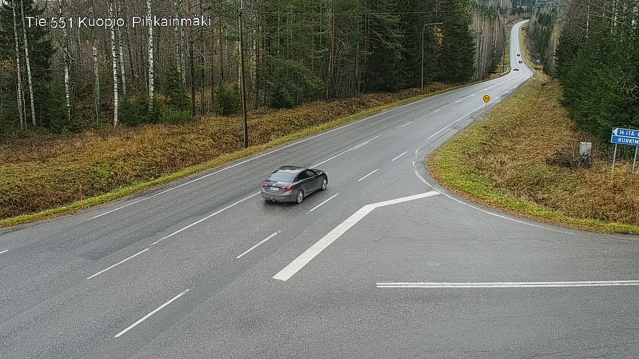 Weather Camera Image Väg 551 Kuopio, Pihkainmäki, Kuopio, Pohjois-Savo
