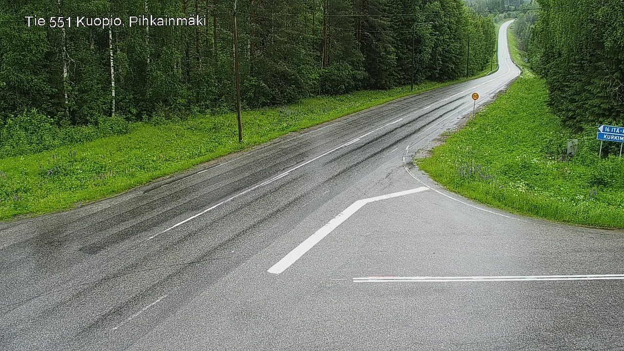 Kelikamerat Kuva Tie 551 Kuopio, Pihkainmäki, Kuopio, Pohjois-Savo