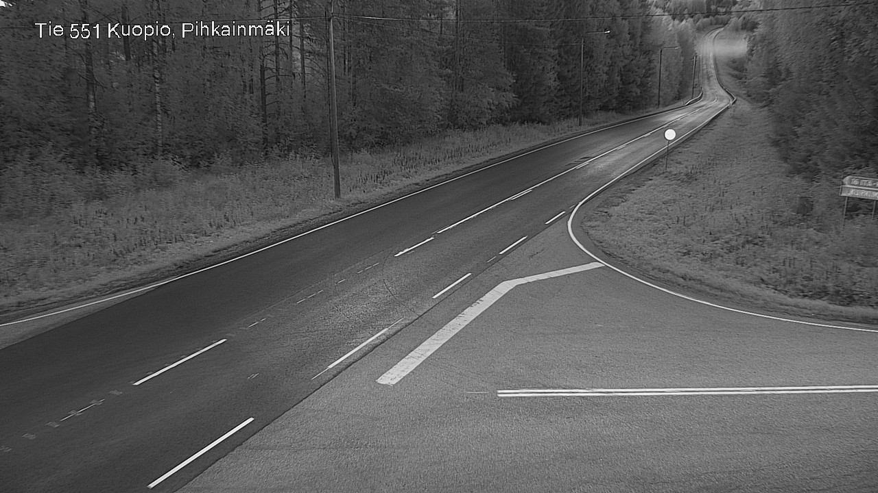 Kelikamerat Kuva Tie 551 Kuopio, Pihkainmäki, Kuopio, Pohjois-Savo