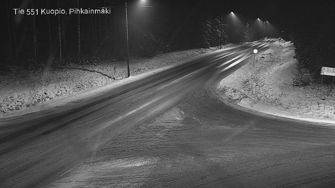 Weather Camera Image Road 551 Kuopio, Pihkainmäki, Kuopio, Pohjois-Savo