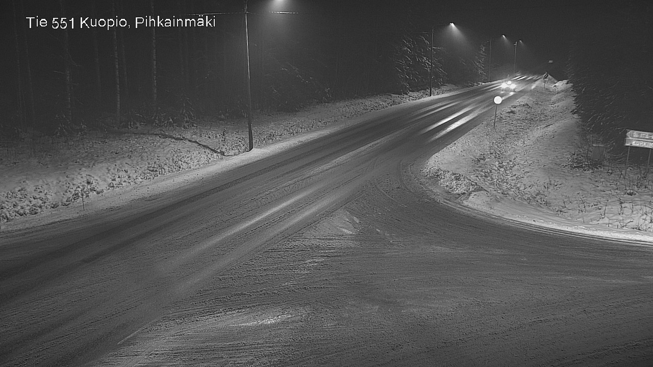 Weather Camera Image Road 551 Kuopio, Pihkainmäki, Kuopio, Pohjois-Savo