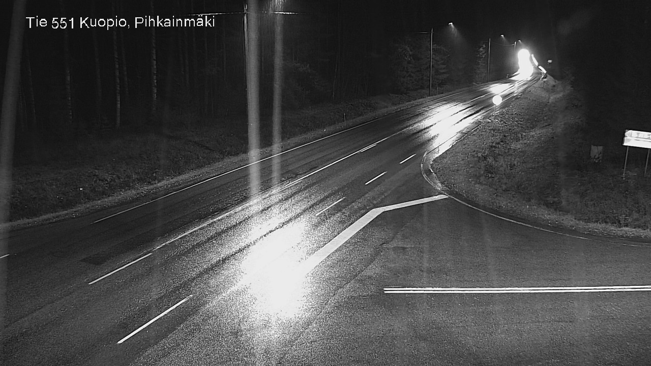 Weather Camera Image Väg 551 Kuopio, Pihkainmäki, Kuopio, Pohjois-Savo