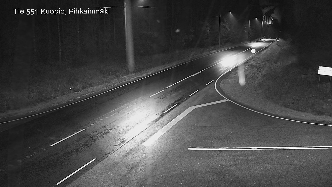 Weather Camera Image Road 551 Kuopio, Pihkainmäki, Kuopio, Pohjois-Savo