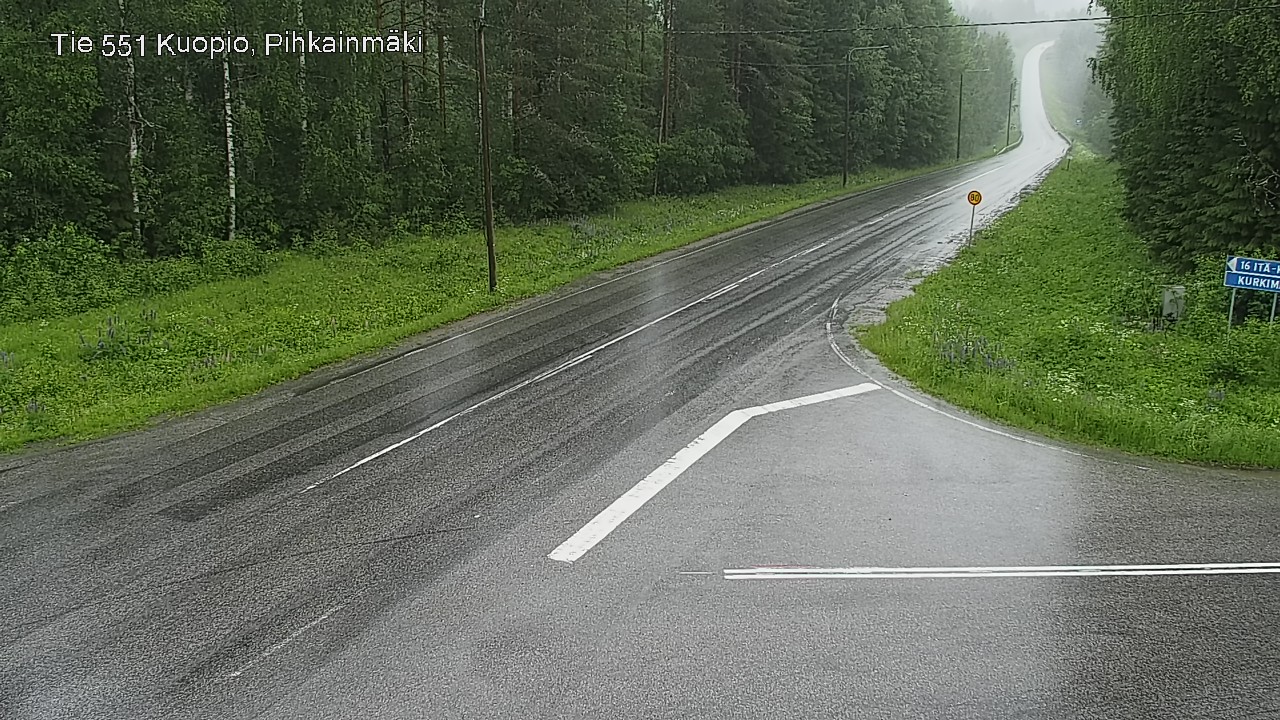 Kelikamerat Kuva Tie 551 Kuopio, Pihkainmäki, Kuopio, Pohjois-Savo