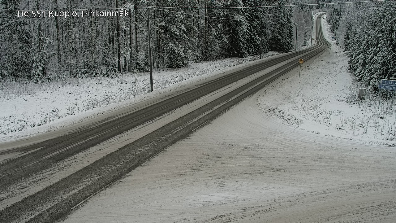 Kelikamerat Kuva Tie 551 Kuopio, Pihkainmäki, Kuopio, Pohjois-Savo