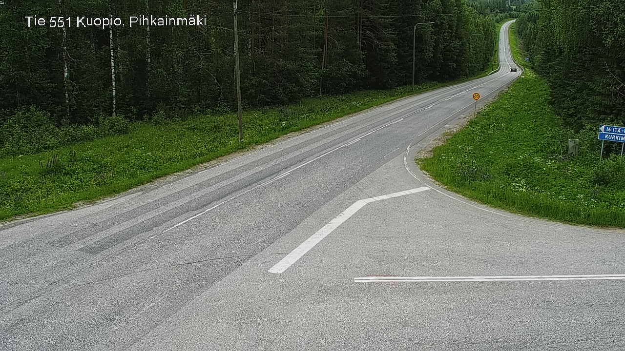 Kelikamerat Kuva Tie 551 Kuopio, Pihkainmäki, Kuopio, Pohjois-Savo