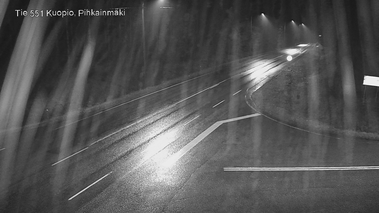 Weather Camera Image Road 551 Kuopio, Pihkainmäki, Kuopio, Pohjois-Savo
