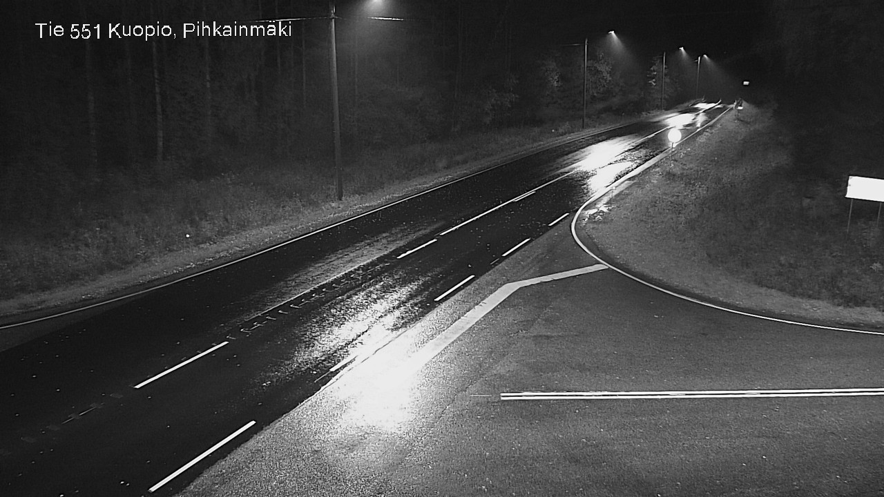 Weather Camera Image Road 551 Kuopio, Pihkainmäki, Kuopio, Pohjois-Savo