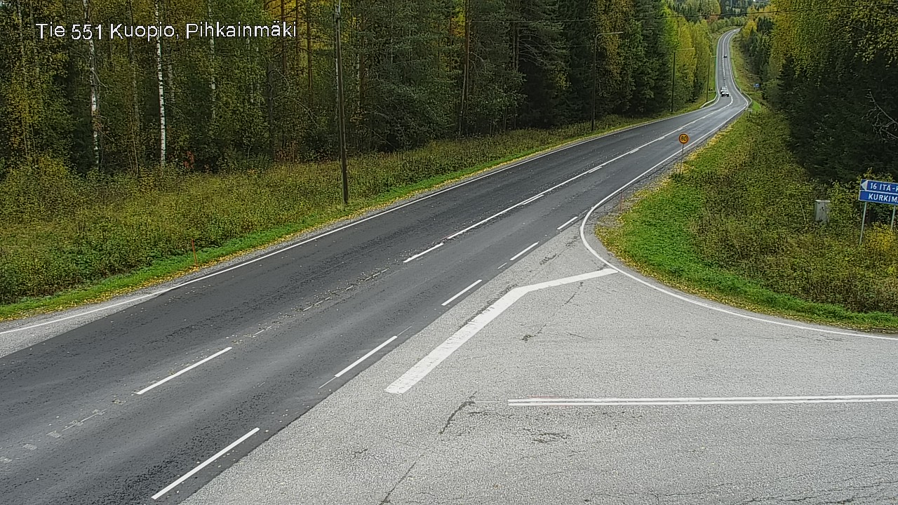 Kelikamerat Kuva Tie 551 Kuopio, Pihkainmäki, Kuopio, Pohjois-Savo