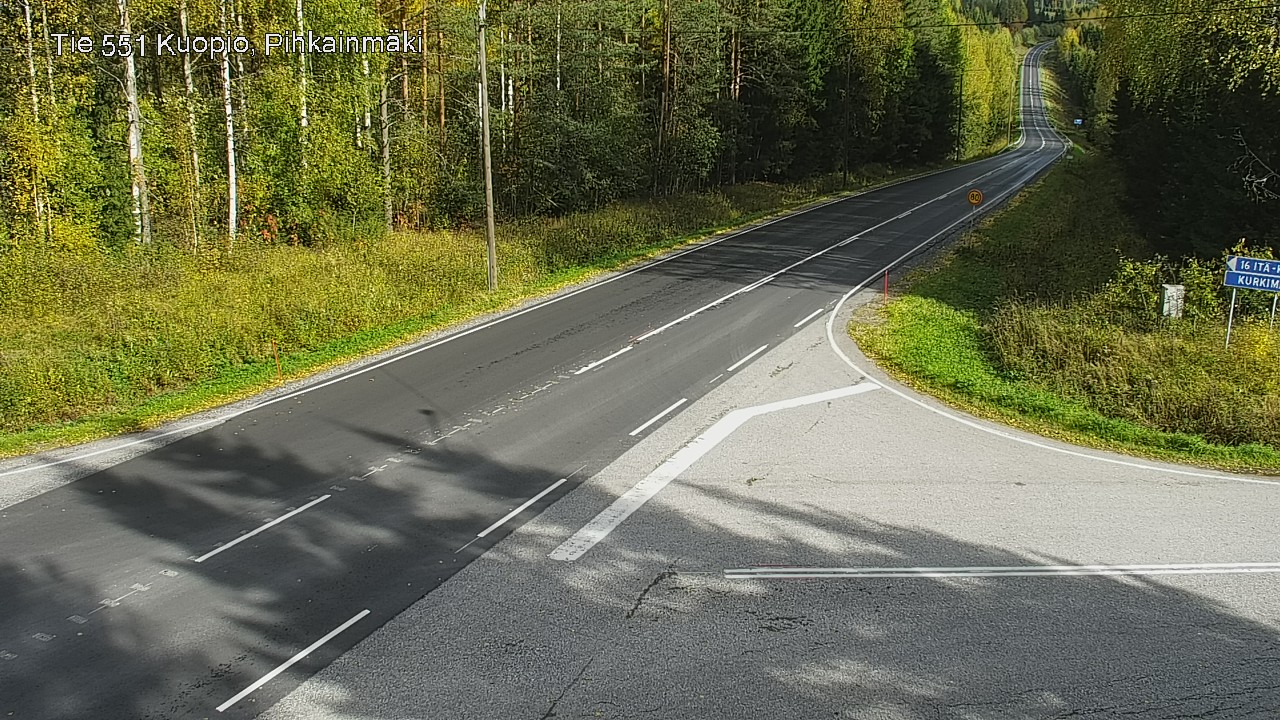 Kelikamerat Kuva Tie 551 Kuopio, Pihkainmäki, Kuopio, Pohjois-Savo