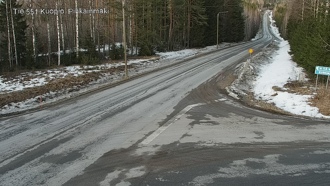 Kelikamerat Kuva Tie 551 Kuopio, Pihkainmäki, Kuopio, Pohjois-Savo