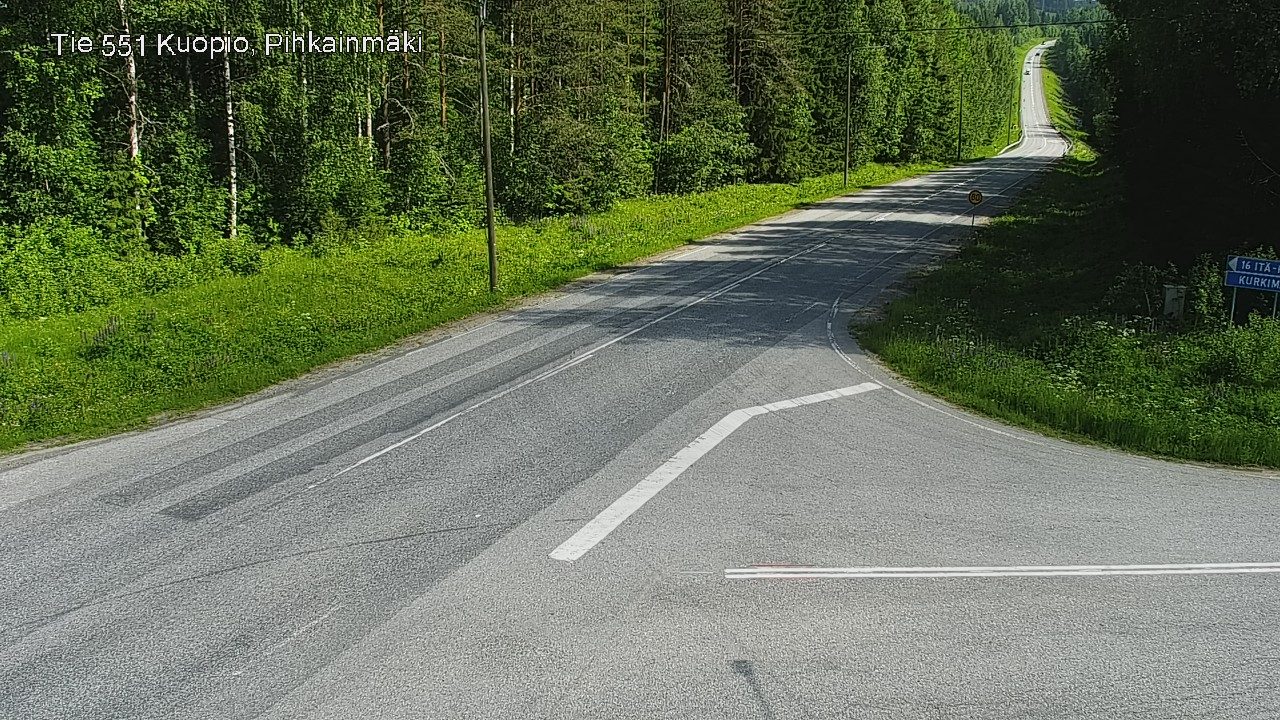 Kelikamerat Kuva Tie 551 Kuopio, Pihkainmäki, Kuopio, Pohjois-Savo