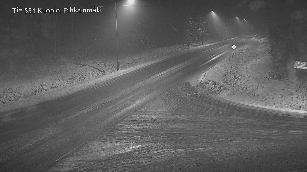 Weather Camera Image Road 551 Kuopio, Pihkainmäki, Kuopio, Pohjois-Savo
