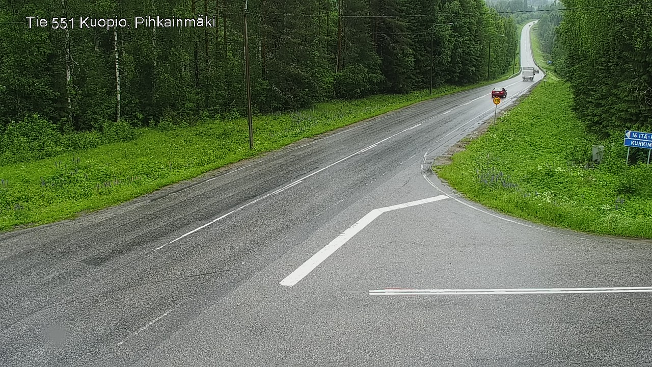 Weather Camera Image Väg 551 Kuopio, Pihkainmäki, Kuopio, Pohjois-Savo