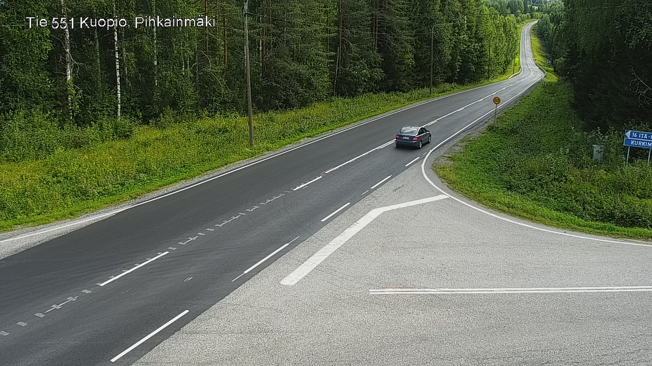 Kelikamerat Kuva Tie 551 Kuopio, Pihkainmäki, Kuopio, Pohjois-Savo