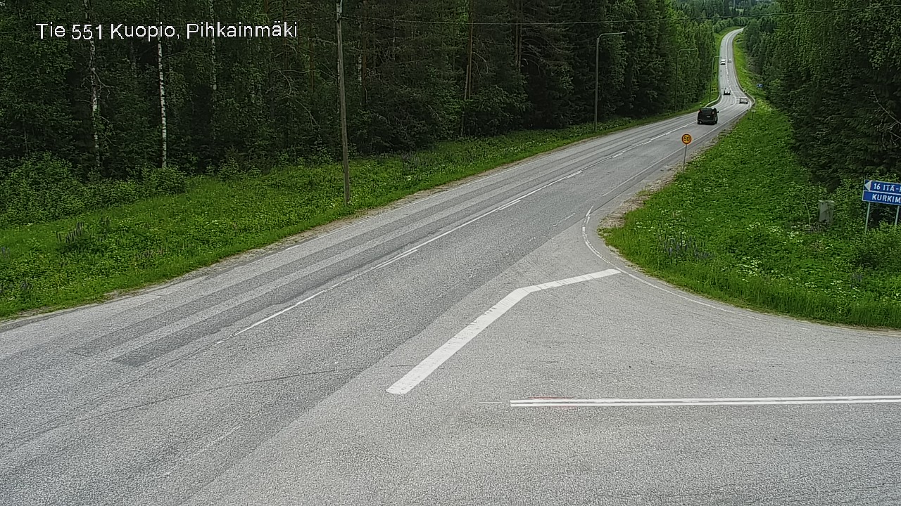 Kelikamerat Kuva Tie 551 Kuopio, Pihkainmäki, Kuopio, Pohjois-Savo