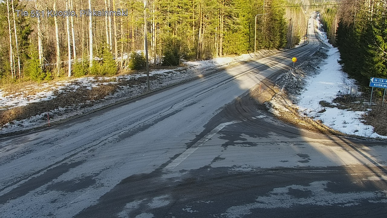 Kelikamerat Kuva Tie 551 Kuopio, Pihkainmäki, Kuopio, Pohjois-Savo