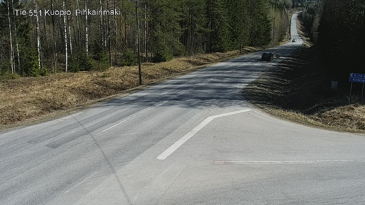 Weather Camera Image Road 551 Kuopio, Pihkainmäki, Kuopio, Pohjois-Savo