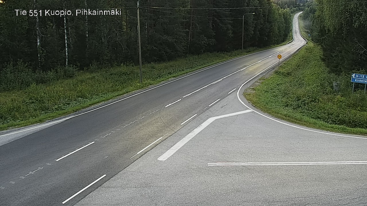 Kelikamerat Kuva Tie 551 Kuopio, Pihkainmäki, Kuopio, Pohjois-Savo