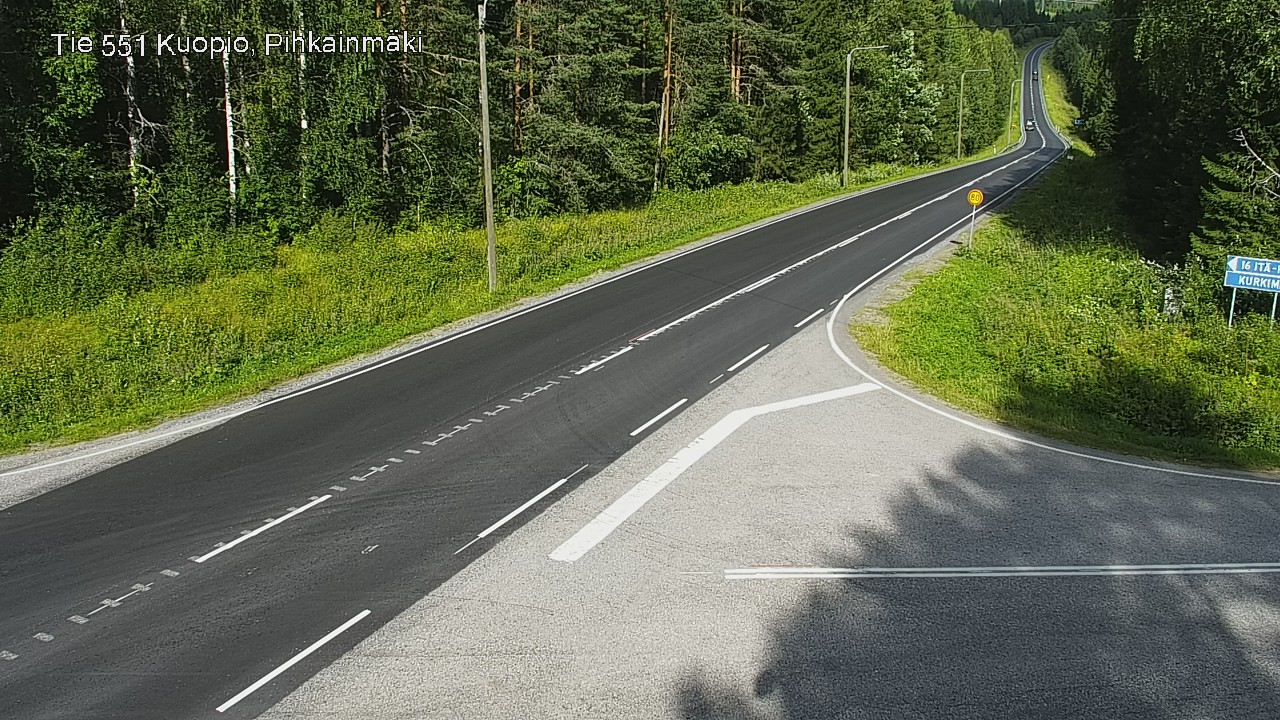 Kelikamerat Kuva Tie 551 Kuopio, Pihkainmäki, Kuopio, Pohjois-Savo