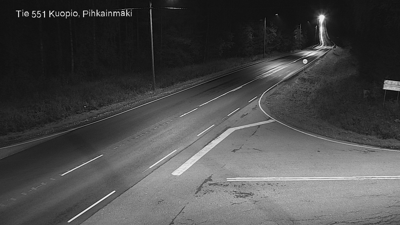 Weather Camera Image Road 551 Kuopio, Pihkainmäki, Kuopio, Pohjois-Savo