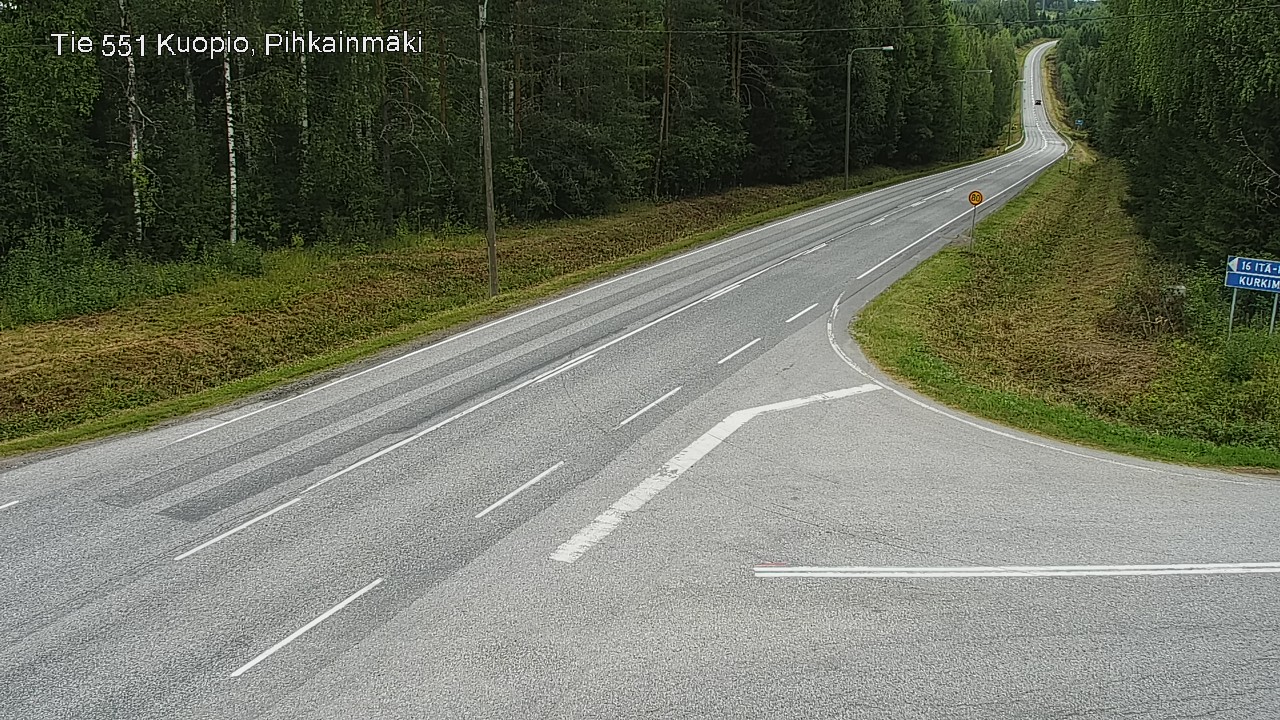 Kelikamerat Kuva Tie 551 Kuopio, Pihkainmäki, Kuopio, Pohjois-Savo