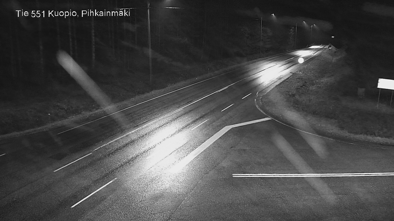 Weather Camera Image Road 551 Kuopio, Pihkainmäki, Kuopio, Pohjois-Savo